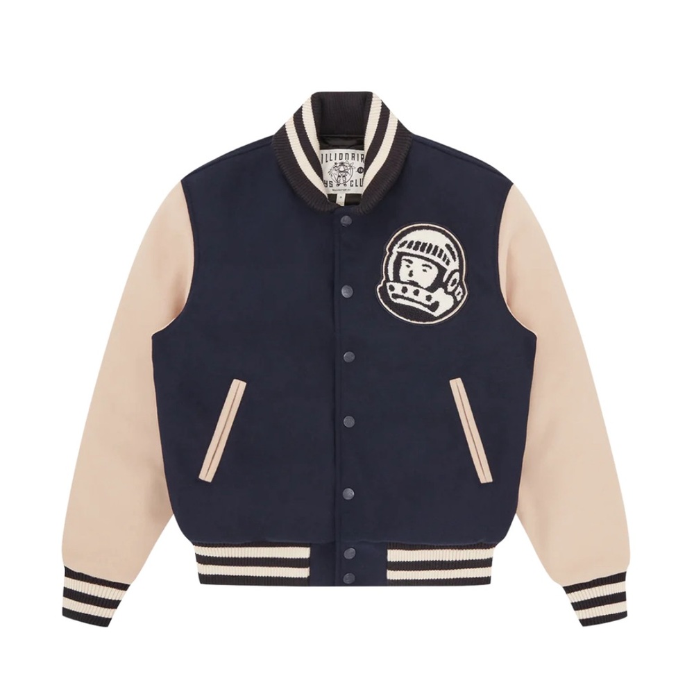 BILLIONAIRE BOYS CLUB Pharrell Arch Logo Varsity Jacket